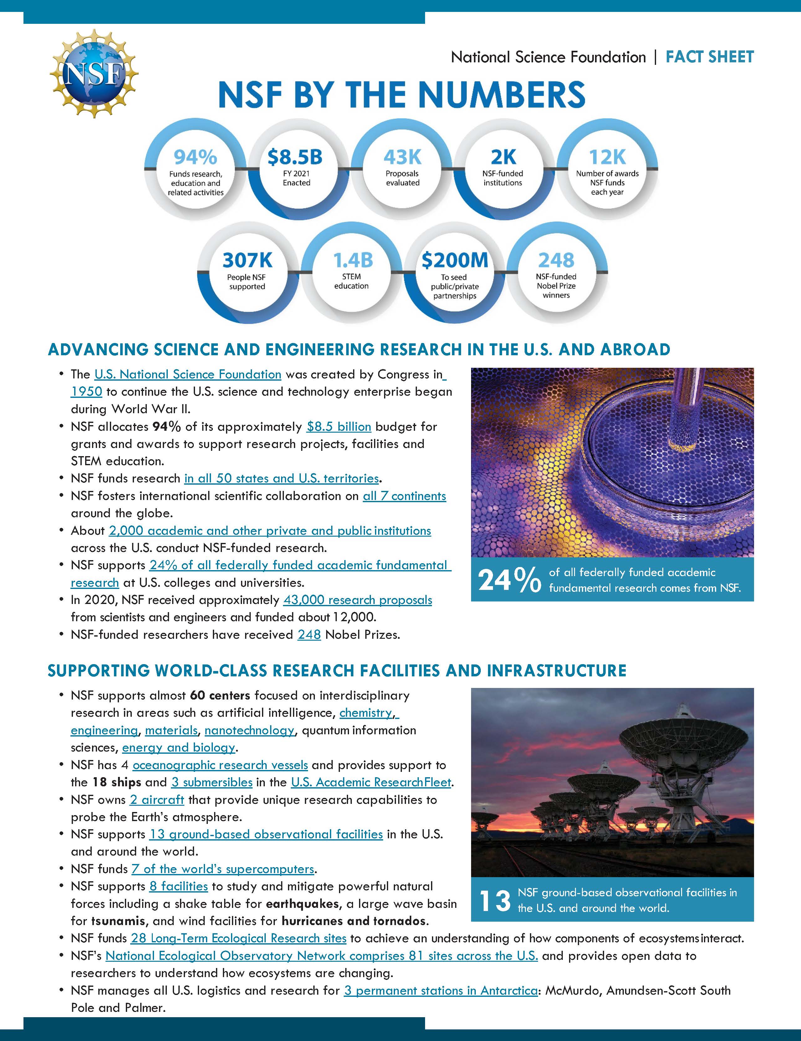 NSF By the Numbers screen grab of first page